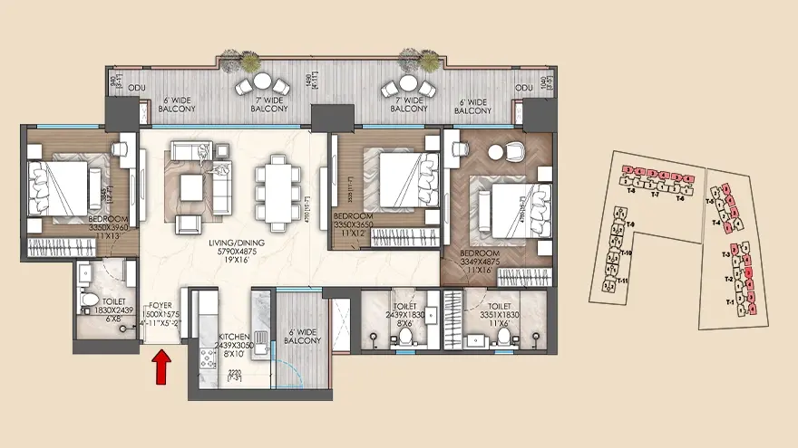 Signature Global Sarvam FLoor Plan