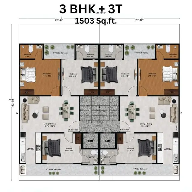 FLoor Plan BLF Nature Valley Sohna Sector 35