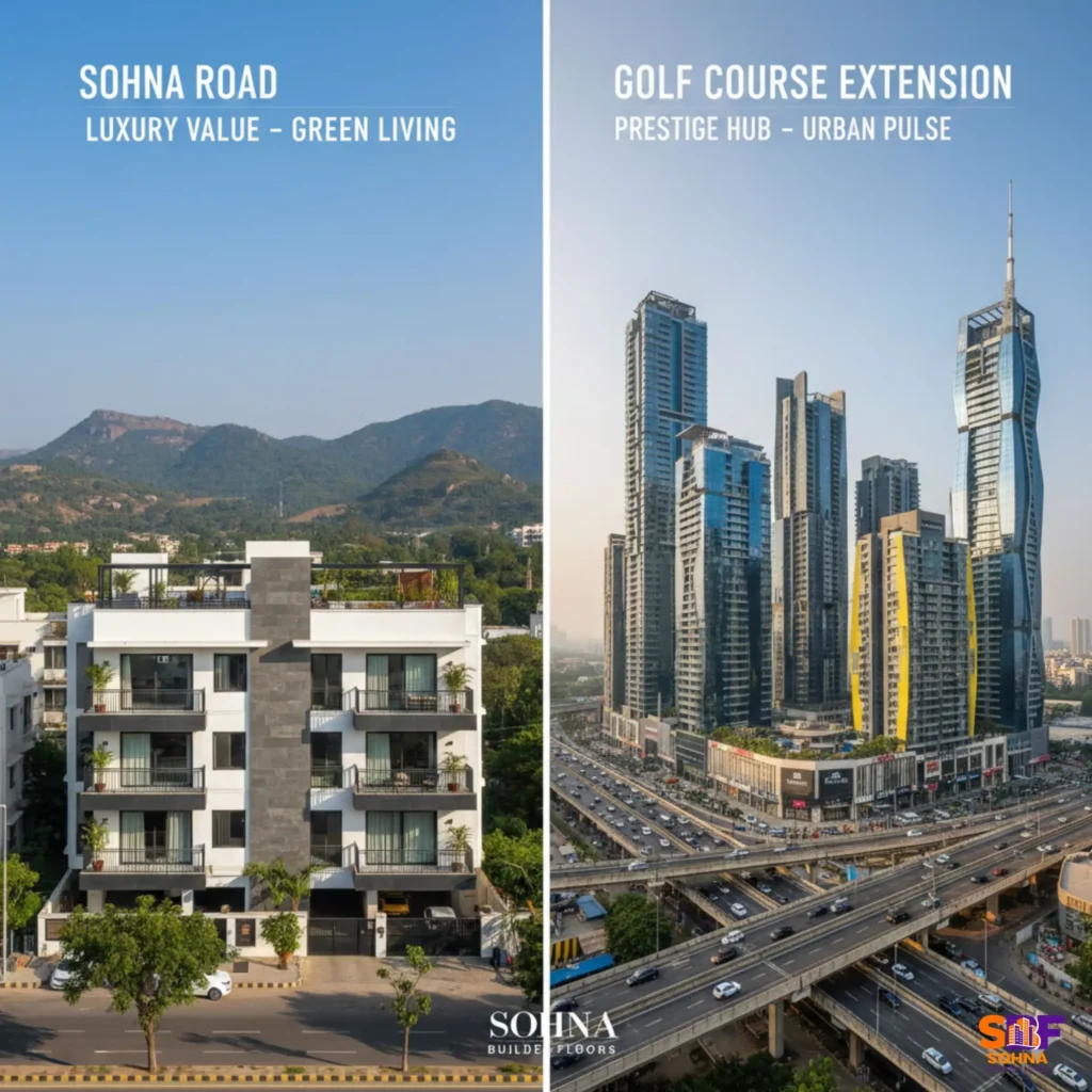 Sohna Road vs Golf course extension Road