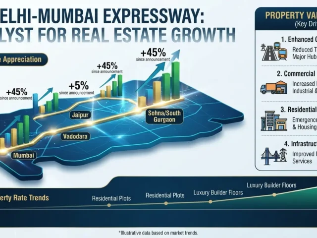Infrastructure Boost: How the Delhi-Mumbai Expressway and Sohna Road Impact Property Values