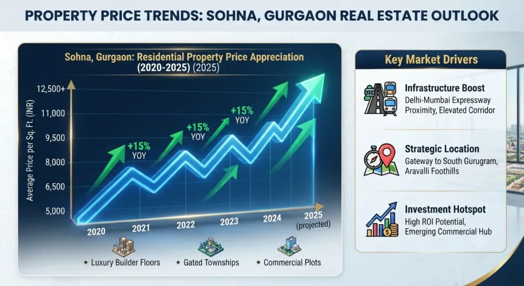 Property price trends in Sohna Gurgaon